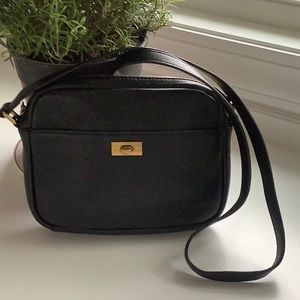 Jcrew black leather crossbody